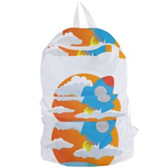 Rocket Rocket Ship Rocket Fire Foldable Lightweight Backpack