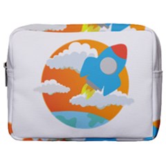 Rocket Rocket Ship Rocket Fire Make Up Pouch (large)