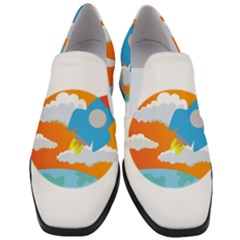 Rocket Rocket Ship Rocket Fire Slip On Heel Loafers