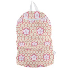 Floral Design Seamless Wallpaper Foldable Lightweight Backpack