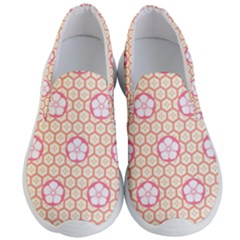 Floral Design Seamless Wallpaper Men s Lightweight Slip Ons