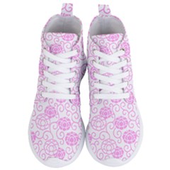 Peony Asia Spring Flowers Natural Women s Lightweight High Top Sneakers