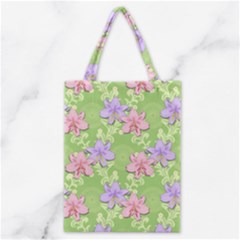 Lily Flowers Green Plant Natural Classic Tote Bag