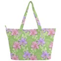 Lily Flowers Green Plant Natural Full Print Shoulder Bag View2