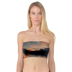 Horizon Sunset Evening Sunrise Bandeau Top by Pakrebo