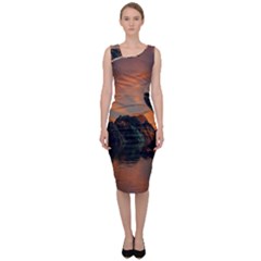 Horizon Sunset Evening Sunrise Sleeveless Pencil Dress