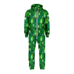 4 Leaf Clover Star Glitter Seamless Hooded Jumpsuit (kids) by Pakrebo