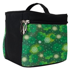 4 Leaf Clover Star Glitter Seamless Make Up Travel Bag (small) by Pakrebo