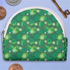 4 Leaf Clover Star Glitter Seamless Horseshoe Style Canvas Pouch