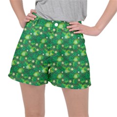 4 Leaf Clover Star Glitter Seamless Stretch Ripstop Shorts