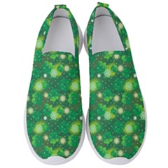 4 Leaf Clover Star Glitter Seamless Men s Slip On Sneakers