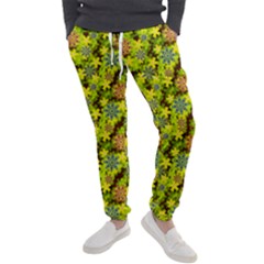 Flowers Yellow Red Blue Seamless Men s Jogger Sweatpants