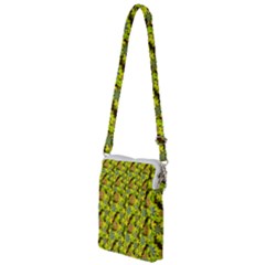 Flowers Yellow Red Blue Seamless Multi Function Travel Bag