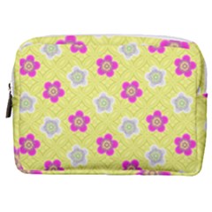 Traditional Patterns Plum Make Up Pouch (medium)