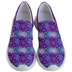 Snow White Blue Purple Tulip Women s Lightweight Slip Ons