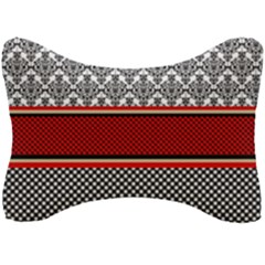 Background Damask Red Black Seat Head Rest Cushion