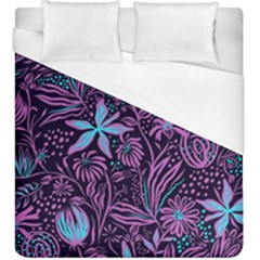 Stamping Pattern Leaves Drawing Duvet Cover (king Size) by Pakrebo