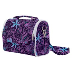 Stamping Pattern Leaves Drawing Satchel Shoulder Bag