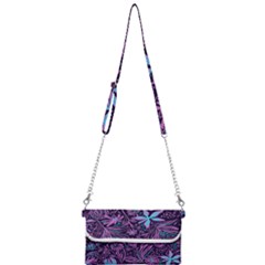 Stamping Pattern Leaves Drawing Mini Crossbody Handbag