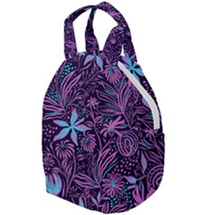 Stamping Pattern Leaves Drawing Travel Backpacks