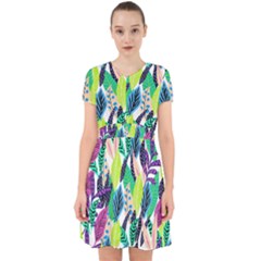 Leaves Drawing Pattern Nature Adorable In Chiffon Dress by Pakrebo