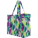 Leaves Drawing Pattern Nature Canvas Travel Bag View2