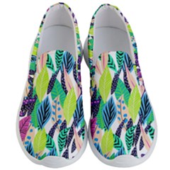 Leaves Drawing Pattern Nature Men s Lightweight Slip Ons