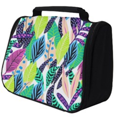 Leaves Drawing Pattern Nature Full Print Travel Pouch (big)