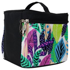 Leaves Drawing Pattern Nature Make Up Travel Bag (big)