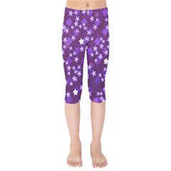 Textile Cross Pattern Square Kids  Capri Leggings  by Pakrebo