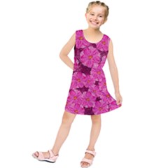 Cherry Blossoms Floral Design Kids  Tunic Dress by Pakrebo