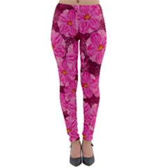 Cherry Blossoms Floral Design Lightweight Velour Leggings