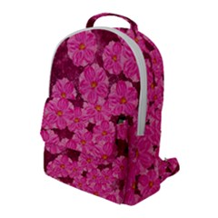 Cherry Blossoms Floral Design Flap Pocket Backpack (large)