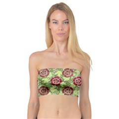 Seamless Pattern Leaf The Pentagon Bandeau Top by Pakrebo