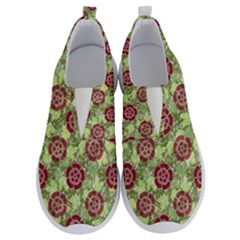 Seamless Pattern Leaf The Pentagon No Lace Lightweight Shoes