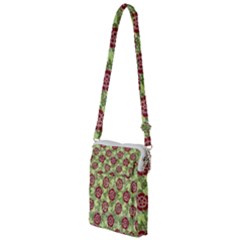 Seamless Pattern Leaf The Pentagon Multi Function Travel Bag