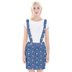 Floral Design Asia Seamless Pattern Braces Suspender Skirt by Pakrebo