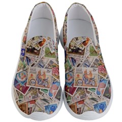 Wallpaper Background Stamps Men s Lightweight Slip Ons by Pakrebo