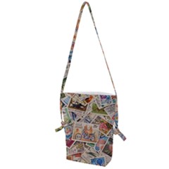 Wallpaper Background Stamps Folding Shoulder Bag