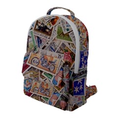 Wallpaper Background Stamps Flap Pocket Backpack (large)