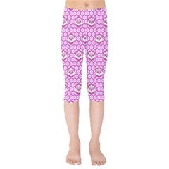 Paulownia Flowers Japanese Style Kids  Capri Leggings  by Pakrebo