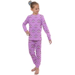 Paulownia Flowers Japanese Style Kids  Long Sleeve Set  by Pakrebo