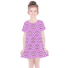 Paulownia Flowers Japanese Style Kids  Simple Cotton Dress