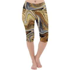 Abstract Acrylic Art Artwork Lightweight Velour Cropped Yoga Leggings