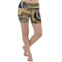 Abstract Acrylic Art Artwork Lightweight Velour Yoga Shorts