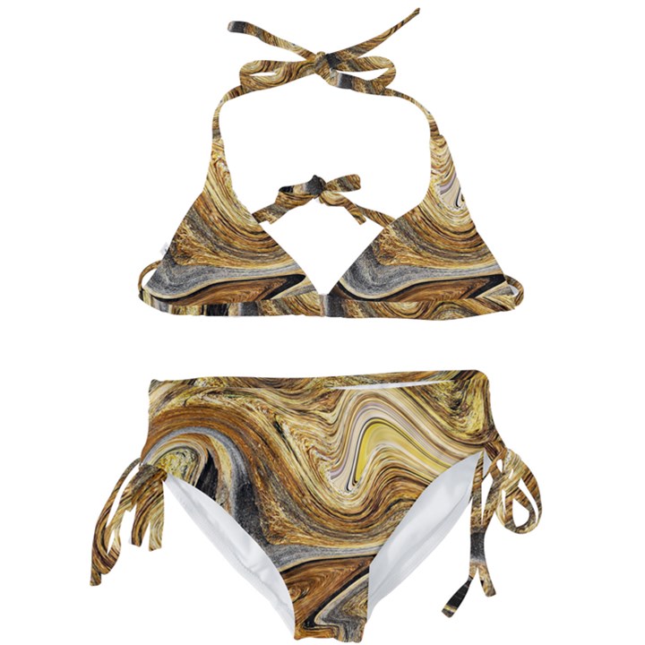 Abstract Acrylic Art Artwork Kids  Classic Bikini Set