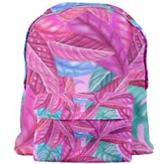 Leaves Tropical Reason Stamping Giant Full Print Backpack by Pakrebo