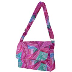 Leaves Tropical Reason Stamping Full Print Messenger Bag