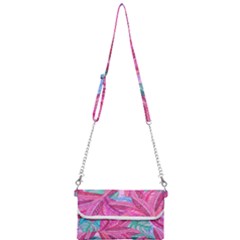 Leaves Tropical Reason Stamping Mini Crossbody Handbag by Pakrebo