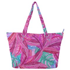 Leaves Tropical Reason Stamping Full Print Shoulder Bag